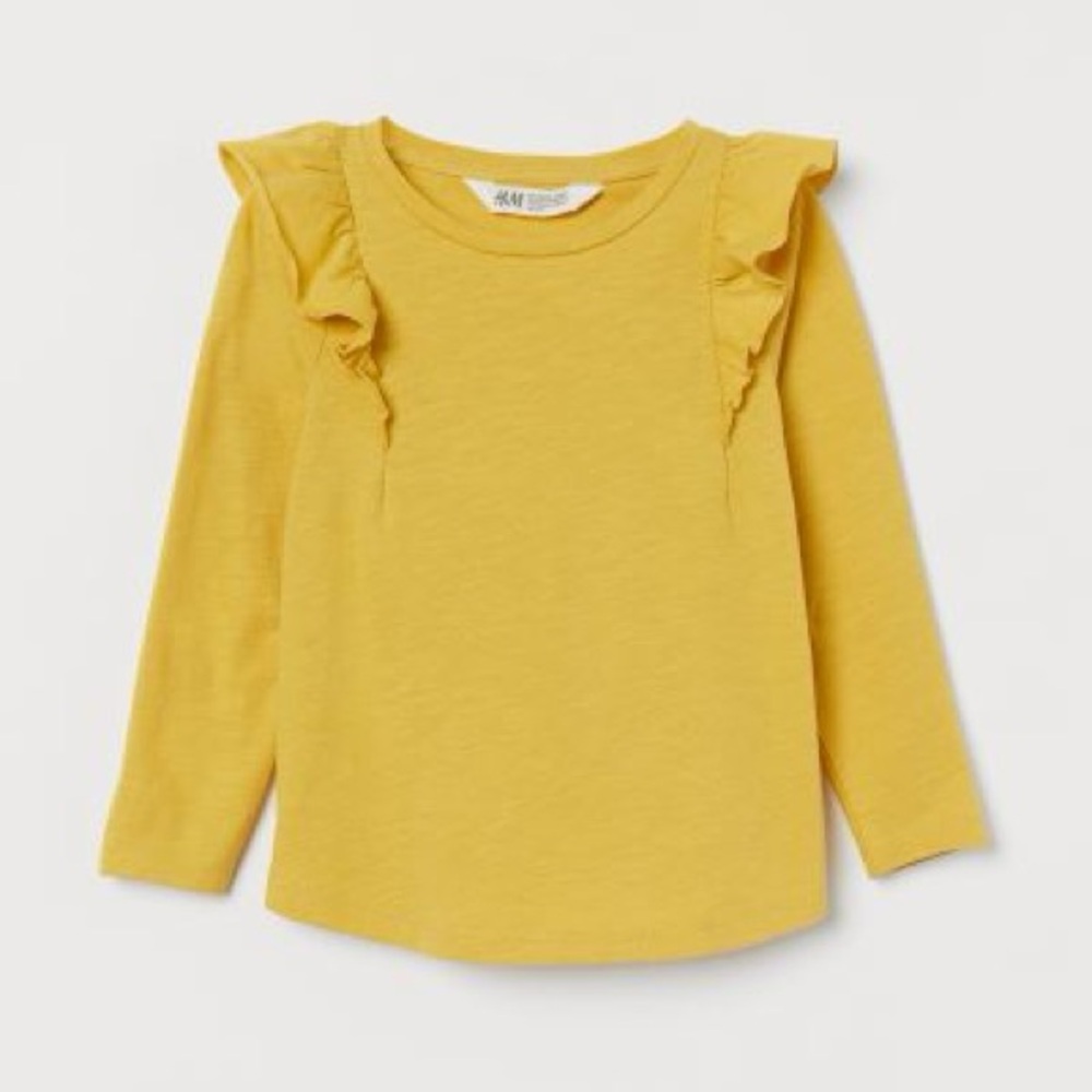 SOLD//Girl’s H&M Cotton Flounced Top